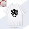 Ropa de Merchandising del Juego Dark Zone Camiseta de Manga Corta Emblema del Regimiento Lobo Blanco Negro Oro Internacional Mismo Estilo Ropa de Media Manga para Estudiantes Moderna