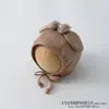 Gorro de Bebé para Primavera y Otoño, Algodón Delgado, Súper Lindo, con Lazo, Protección para Orejas, Estilo Coreano, Otoño e Invierno, para Niños y Niñas