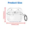 Adequado para capa de fone de ouvido Samsung Buds3/3pro, capa protetora transparente anti-queda de cobertura total, design anti-queda simples e de nicho