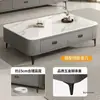 Mueble de TV de Cristal para Sala de Estar, Adecuado para Apartamentos Pequeños, Mesa de Centro de Lujo Ligero Minimalista Moderno 2025, Juego de Mesas de Café de Estilo Europeo de Pie