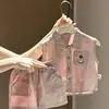 Ropa de Bebé Imprescindible Conjunto de Dos Piezas de Verano Atuendo Elegante y de Moda de Dos Piezas para Niños Ropa de Verano de Moda