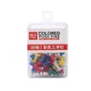 Color I-pin 28mm clip de papel de color clip de papel plateado chincheta de color chincheta plateada clip para papelería de oficina