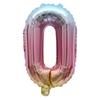 Globo digital de 16 pulgadas versión estadounidense 0-9 globo digital de papel de aluminio dorado plateado oro rosa degradado papel de aluminio