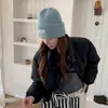 Gorro de Punto Grueso Versátil Estilo Coreano para Mujer Otoño e Invierno con Protección para Orejas y Cobertura para la Cabeza para Mantener el Calor