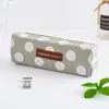 Estojo simples para guardar material escolar bolsa de papelaria pequena bolsa para lápis de aluno do ensino fundamental bolsa de armazenamento infantil fofa personalizada impressão de logotipo