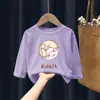 2045# niños niños y niñas 100 algodón manga larga camiseta ropa infantil nuevo otoño casual top camiseta moda