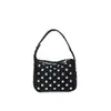 Nova moda alta qualidade resistente rebite bolsa de ombro feminina bolsa de mão verão estilosa pequena bolsa de balde bolsa de rebite