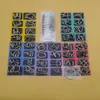 Anillo Chino Serie Nueve Entrelazados Desbloqueo y Desabrochado Juego de Ocho Piezas Venta al por Mayor Hebilla de Inteligencia Juego de 8 Piezas Hebilla Rompecabezas de Metal Abc