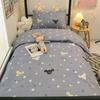 A6L Algodón Dormitorio Estudiantil Juego de Tres Piezas Cama Superior e Inferior Ropa de Cama 100 Sábana Funda de Edredón Juego de Seis Piezas Edredón