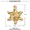 Colgante DIY europeo y americano de acero titanio sol para mujer amor joyería de acero inoxidable collar de concha de estrella de mar colgante de aretes