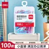 Clips para Papel Duraderos Anti-Óxido Niquelados de Colores Deli para Materiales de Estudiante, Documentos Financieros y Clasificación de Archivos de Oficina