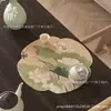 Nuevo Tapete para Taza de Té de Tierra de Diatomeas Estilo Chino, Camino de Mesa Absorbente, Tapete Aislante de Calor, Tapete para Bandeja de Té, Tapete de Tela para Mesa de Té Estilo Zen, Tapete de Té de Secado Rápido