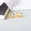 Brincos de Luxo Leve Estilo Francês com Toque de Sofisticação para Mulheres Gotas d'Água Estilo Coreano Brincos de Nicho Versáteis Presilha de Orelha Distintiva Design de Lua Presilha de Orelha