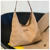 Bolsa feminina outono 2023, nova moda, lona, bolsa de ombro rômbica, simples, grande capacidade, bolsa geral, bolsa de axila