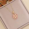 Nuevo collar transfronterizo de circonitas con flores multicapa, diseño de nicho con personalidad femenina, joyería con cadena de clavícula N845