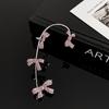 Pendientes largos exagerados con forma de mariposa para mujer, novedad de verano de 2021, con clip para las orejas, sin agujeros, a la moda