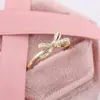 Anillo Nuevo Lindo con Decoración de Lazo para Venta Caliente Transfronteriza de Temu Anillo de Compromiso para Mujeres Europeas y Americanas Venta Directa de Fábrica