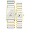 Reloj popular cuadrado para parejas CHENXI Luz de la Mañana, relojes para mujer y hombre al por mayor, suministro de reloj de comercio exterior transfronterizo de oro cerámico