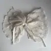 Pinza para Cola de Caballo Plisada de Perlas Oversize Lazo de Doble Capa Malla Estilo Coreano Media Recogida Pinza de Tiburón Elegante Accesorios para el Cabello