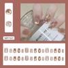 Doce e gentil branco doce menina Nail Art Nail Patch Terminado Advanced Sense Fake Nail Removível Wearable