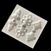 Molde de Silicona Líquida con Forma de Botón Cheongsam Nudo Chino Creativo Molde Decorativo Forma de Gota Arcilla Metálica Pegamento de Cerámica Blanda
