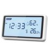 Reloj despertador electrónico de alta precisión para el hogar con medidor de temperatura y humedad con retroiluminación y pantalla digital Deli Tools DL336001 2 3