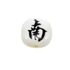 Cuentas de Letras de Acrílico para Mahjong con Agujero para Cadena de Teléfono, Llavero, Collar, Accesorios de Joyería Hechos a Mano para DIY, Colgante al por Mayor