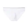 Ropa interior de seda helada para hombre de verano, una pieza, delgada, corte casual, pies planos, modelo de perforación 3D, ropa interior triangular tipo cápsula espacial