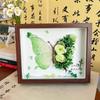 Kit Completo de Materiales para Marco de Fotos con Flores Secas de Cristal y Mariposas Hecho a Mano para Enviar Regalos Creativos de Cumpleaños a Amigos Hombres y Mujeres