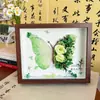 Kit Completo de Materiais para Montagem DIY de Porta-Retrato com Flores Secas de Cristal e Borboleta - Envio de Presentes Criativos de Aniversário para Amigos Homens e Mulheres