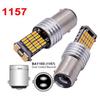 Luz de marcha atrás LED transfronteriza 1157 1156 45SMD 4014, intermitente BAU15S, luz trasera T20 de alta potencia