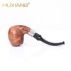 Pipa de palisandro amaderada, pipa de tabaco, mango curvo, boquilla para cigarrillos, elemento de filtro, pipa de madera hecha a mano, exportación transfronteriza