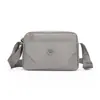 Nova bolsa feminina de tecido de nylon, bolsa transversal pequena multicamadas, bolsa de ombro masculina, casual, grande capacidade, leve, bolsa pequena