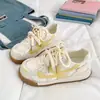 Mocasines Transpirables de Suela Gruesa Calados 2026 Nuevo Estilo Ballet Coreano Zapatos Blancos de Malla para Mujer Verano con Cordones para Combinar con Faldas