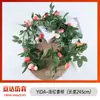 Bolsita de Té Enredaderas de Rosas, Flores Artificiales para Techo, Cubierta para Tubería de Agua de Aire Acondicionado, Enredaderas de Balcón, Arte Floral, Plantas Verdes Simuladas