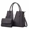 Bolsa Feminina 2026 Estilo Coreano Clássico Patchwork Moda Luxo Leve Conjunto de Duas Peças Bolsa de Ombro Única Bolsa Tote de Grande Capacidade