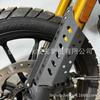 Adecuado para Triumph Scrambler400X placa protectora de amortiguador delantero modificado cubierta protectora de horquilla delantera de acero inoxidable cubierta decorativa