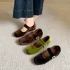Zapatos de entrenamiento alemanes estilo ballet con plataforma gruesa para aumentar la altura para mujer, nuevos zapatos Mary Jane de otoño 2026, mocasines casuales