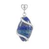 Comercio exterior transfronterizo joyería al por mayor colgante ovalado de cristal natural collar de línea simple ojo de caballo femenino versátil sensación de alta gama