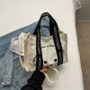 Bolsa Tote de Lona para Mulher Elegante da Tailândia Bolsa de Mão Cachorrinho Bolsa de Ombro com Estampa de Letra Tote para Exportação