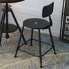Mesa e cadeira de ferro forjado, conjunto de 3 peças, Milk Tea Shop Cafe Balcony Home Mesa e cadeira, mesa de centro pequena de madeira maciça casual, mesa e cadeira
