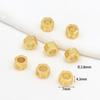 Cuentas Espaciadoras Hexagonales con Mantra de Seis Sílabas con Conservación de Color Chapadas en Oro de 18K DIY Accesorios de Joyería Hechos a Mano Material para Enhebrar Cuentas Pulsera D139