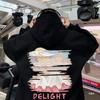 Suéter albaricoque extragrande para hombre Primavera y Otoño Estilo Americano Retro Moderno Marca Estampada Sudadera con Capucha Suelta Chaqueta para Pareja
