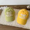 Marca de Roupa Infantil Zhe Li: Boné de Baseball Casual Estiloso de Verão para Meninas, Chapéu de Sol Ajustável para Bebê