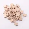 Disco de Estrella de Cinco Puntas Corazón de Haya Transfronterizo, Madera con Agujero Pasante, Cuentas de Madera, Juguetes Dentales para Bebé DIY, Accesorios de Cuentas Sueltas