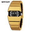 Sanda Comercio Exterior Más Vendido Reloj de Cuarzo Milenio Y2K Moda Luminoso Reloj para Hombre Impermeable Correa de Armadura Multisección Reloj de Pulsera