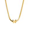 Colgante de acero inoxidable con diseño de mariposa doble y cadena de clavícula con galvanoplastia al vacío para mujer, estilo clásico de celebridades de Internet, a la moda, pequeño y fresco