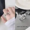 Conjunto Vintage Anillo Combinado Moda para Mujer Letras Europeas y Americanas Distintivas Hip-Hop Conejo Anillo Disco Popular en Internet Anillo Abierto