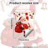Adhesivo Decorativo para Asiento de Inodoro de Dibujos Animados de Papá Noel, Autoadhesivo, Removible, para Baño