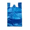 Descartável preto, azul, rosa, branco, verde, etc. Sacolas de compras de plástico HDPE, sacos de lixo, sacolas tipo colete